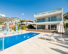 Kaş Kalkan'da Muhteşem Deniz Manzaralı, Özel Havuzlu, 3+1 Villa - 2