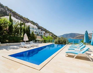 Kaş Kalkan'da Muhteşem Deniz Manzaralı, Özel Havuzlu, 3+1 Villa - 4
