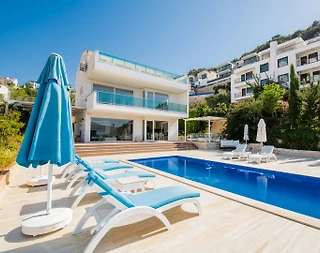 Kaş Kalkan'da Muhteşem Deniz Manzaralı, Özel Havuzlu, 3+1 Villa - 5