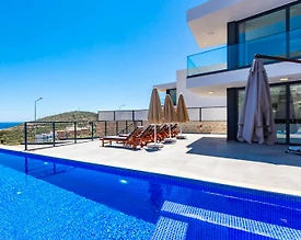 Kaş Kalkan'da Muhteşem Deniz Manzaralı, Özel Havuzlu, 4+1 Villa - 3