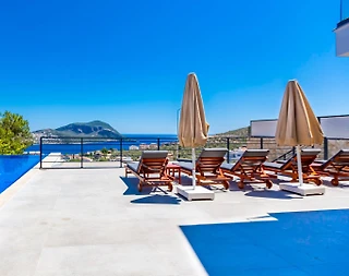 Kaş Kalkan'da Muhteşem Deniz Manzaralı, Özel Havuzlu, 4+1 Villa - 5