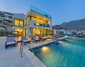 Kaş Kalkan'da Muhteşem Deniz Manzaralı, Özel Havuzlu, 5+1, Ultra Lüks Villa - 2
