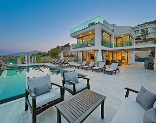Kaş Kalkan'da Muhteşem Deniz Manzaralı, Özel Havuzlu, 5+1, Ultra Lüks Villa - 3