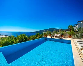 Kaş Kalkan'da Muhteşem Deniz Manzaralı, Özel Havuzlu, Ferah Villa - 3