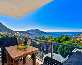 Kaş Kalkan'da Muhteşem Deniz Manzaralı, Özel Havuzlu, Kiralık Villa - 2
