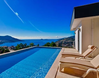 Kaş Kalkan'da Muhteşem Deniz Manzaralı, Özel Havuzlu, Kiralık Villa - 4