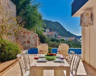 Kaş Kalkan'da Muhteşem Deniz Manzaralı, Özel Havuzlu, Kiralık Villa - 5