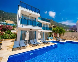 Kaş Kalkan'da Benzersiz Deniz Manzaralı, Özel Havuzlu, Lüks Villa - 3