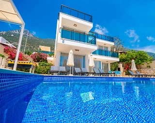 Kaş Kalkan'da Benzersiz Deniz Manzaralı, Özel Havuzlu, Lüks Villa - 5