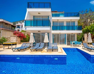 Kaş Kalkan'da Benzersiz Deniz Manzaralı, Özel Havuzlu, Lüks Villa - 1