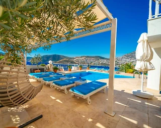 Kaş Kalkan'da Doğa ve Deniz Manzaralı, Özel Havuzlu, Kiralık Villa - 4