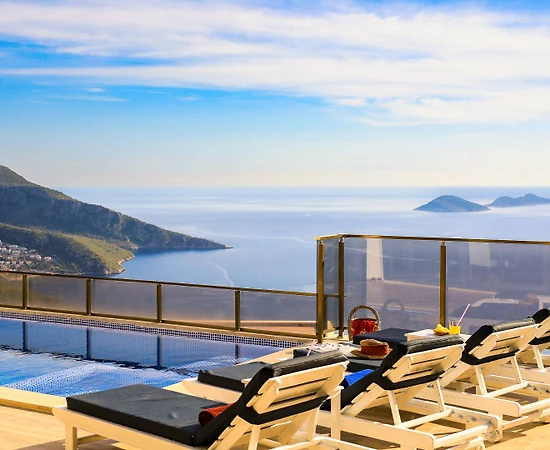 Kaş Kalkan'da Muhteşem Deniz Manzaralı, Özel Havuzlu, Lüks Villa - 1