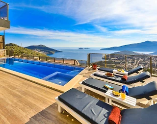 Kaş Kalkan'da Muhteşem Deniz Manzaralı, Özel Havuzlu, Lüks Villa - 5