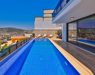 Kaş Kalkan'da Muhteşem Deniz Manzaralı, Özel Havuzlu, Lüks Villa - 2