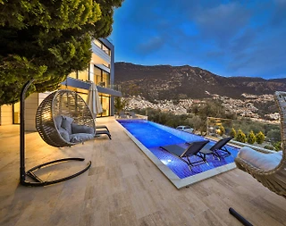 Kaş Kalkan'da Muhteşem Deniz Manzaralı, Özel Havuzlu, Lüks Villa - 5