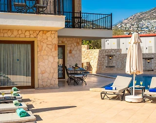 Kaş Kalkan'da Muhteşem Deniz Manzaralı, Özel Havuzlu, Merkezi Villa - 4