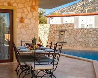 Kaş Kalkan'da Muhteşem Deniz Manzaralı, Özel Havuzlu, Merkezi Villa - 5