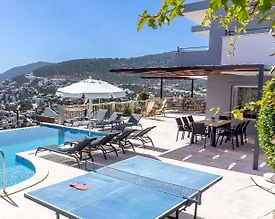 Kaş Kalkan'da Büyüleyici Deniz Manzaralı, Özel Havuzlu, Ferah Villa - 2