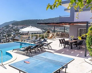 Kaş Kalkan'da Büyüleyici Deniz Manzaralı, Özel Havuzlu, Ferah Villa - 2