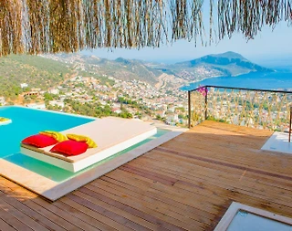 Kaş İslamlar'da Muhteşem Deniz Manzaralı, Özel Havuzlu, Tiny House - 2