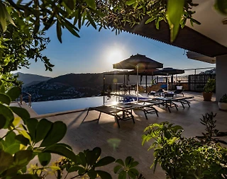 Kaş Kalkan'da Muhteşem Deniz Manzaralı, Sonsuzluk Havuzlu, 3+1 Villa - 4