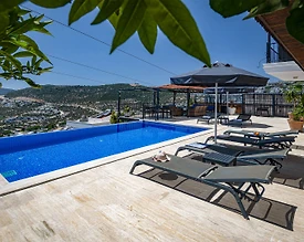 Kaş Kalkan'da Muhteşem Deniz Manzaralı, Sonsuzluk Havuzlu, 3+1 Villa - 3