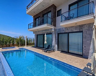 Kaş Kalkan'da Muhteşem Doğada, Özel Havuzlu, Şık Kiralık Villa - 4