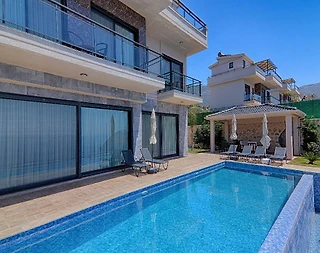 Kaş Kalkan'da Muhteşem Doğada, Özel Havuzlu, Şık Kiralık Villa - 5