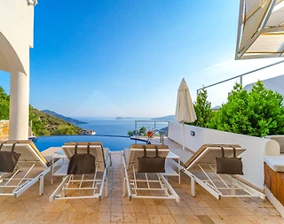 Kaş Kalkan'da Muhteşem Manzaralı, Özel Havuzlu, Merkezi Villa - 4