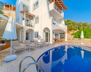 Kaş Kalkan'da Muhteşem Manzaralı, Özel Havuzlu, Merkezi Villa - 5