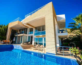 Kaş Kalkan'da Nefes Kesen Deniz Manzaralı, Özel Havuzlu, Şık Villa - 4