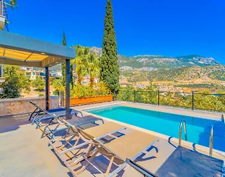 Kaş Kalkan'da Olağanüstü Deniz Manzaralı, Özel Havuzlu, Lüks Villa - 5