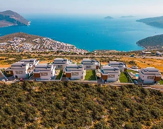 Kaş Kalkan'da Deniz Manzaralı, Özel Havuzlu, Bahçeli Tatil Villası - 1