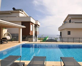 Kaş Kalkan'da Deniz Manzaralı, Özel Havuzlu, Bahçeli Tatil Villası - 3