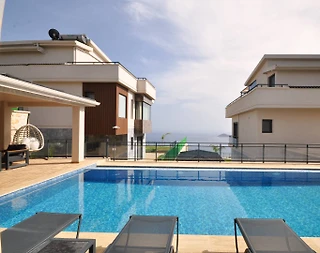 Kaş Kalkan'da Deniz Manzaralı, Özel Havuzlu, Bahçeli Tatil Villası - 3