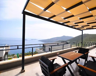 Kaş Kalkan'da Deniz Manzaralı, Özel Havuzlu, Bahçeli Tatil Villası - 4