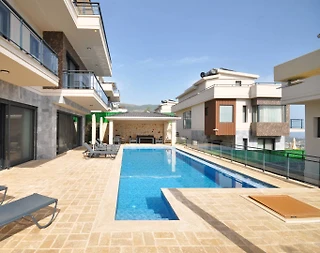 Kaş Kalkan'da Deniz Manzaralı, Özel Havuzlu, Bahçeli Tatil Villası - 4