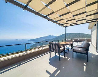 Kaş Kalkan'da Özel Havuzlu, Kalabalık Gruplar İçin Uygun, Modern Villa - 2