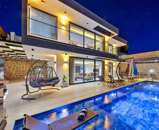 Kaş Kalkan'da Büyüleyici Doğa İçerisinde, Özel Havuzlu, Modern Villa - 1
