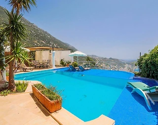 Kaş İslamlar'da Panoramik Deniz Manzaralı, Özel Havuzlu, Şık Villa - 3