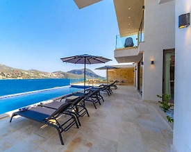 Kaş Kalkan'da Muhteşem Deniz Manzaralı, Özel Havuzlu, Kiralık Villa - 3