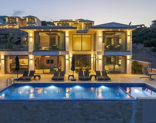 Kaş Kalkan'da Muhteşem Deniz Manzaralı, Özel Havuzlu, Şık Villa - 5