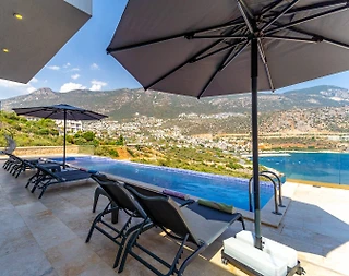Kaş Kalkan'da Muhteşem Deniz Manzaralı, Özel Havuzlu, Şık Villa - 4