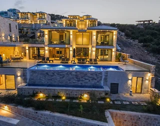 Kaş Kalkan'da Muhteşem Deniz Manzaralı, Özel Havuzlu, Kiralık Villa - 5