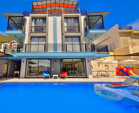 Kaş Kalkan'da Panoramik Deniz Manzaralı, Özel Havuzlu, Modern Villa - 1