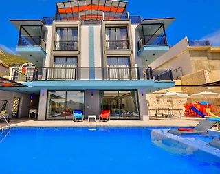Kaş Kalkan'da Panoramik Deniz Manzaralı, Özel Havuzlu, Modern Villa - 1