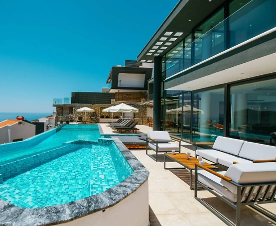 Kaş Kalkan'da Seyrine Doyulmaz Deniz Manzaralı, Özel Havuzlu, Lüks Villa - 1