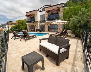 Kaş Kalkan'da Sonsuz Deniz Manzaralı, Özel Havuzlu, Modern Villa - 3