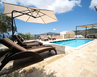 Kaş Kalkan'da Sonsuz Deniz Manzaralı, Özel Havuzlu, Modern Villa - 5