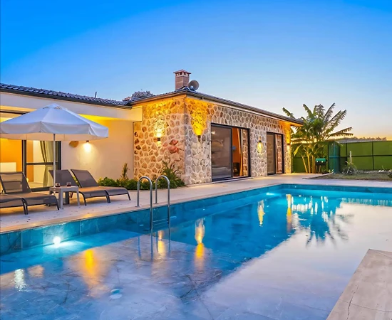 Kaş Bezirgan'da Sakin Doğa İçerisinde, Özel Havuzlu, Modern Villa - 1